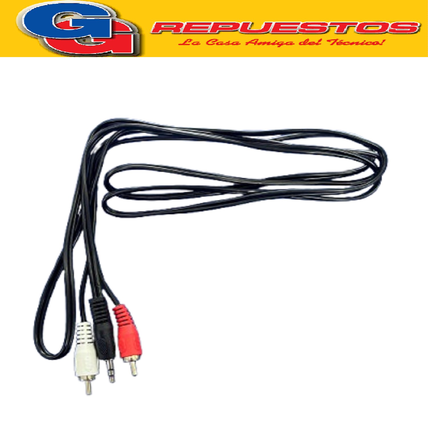 CABLE ARMADO FICHA 3.5 A RCA 1.80M