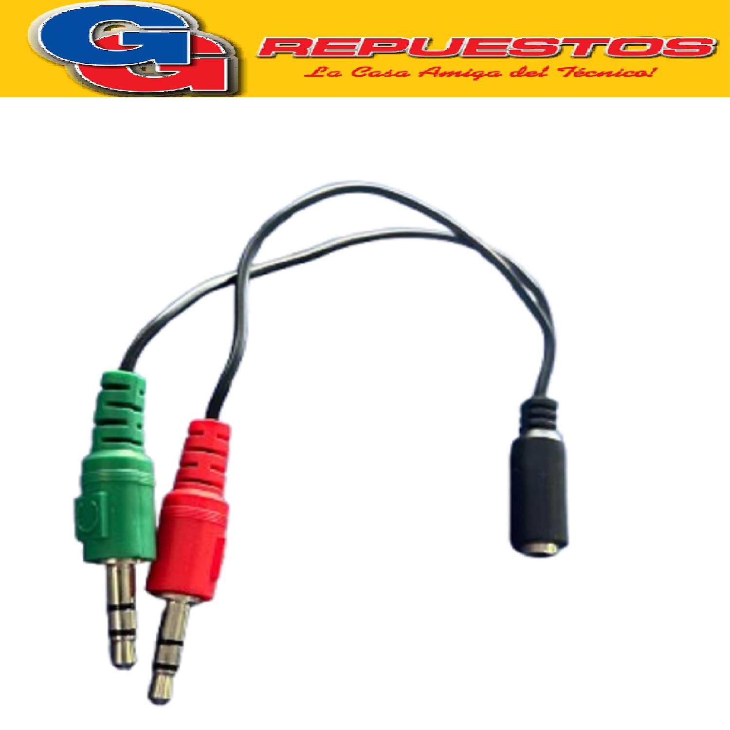 CABLE ADAPTADOR DE 3.5H X2 A MACHO 3.5