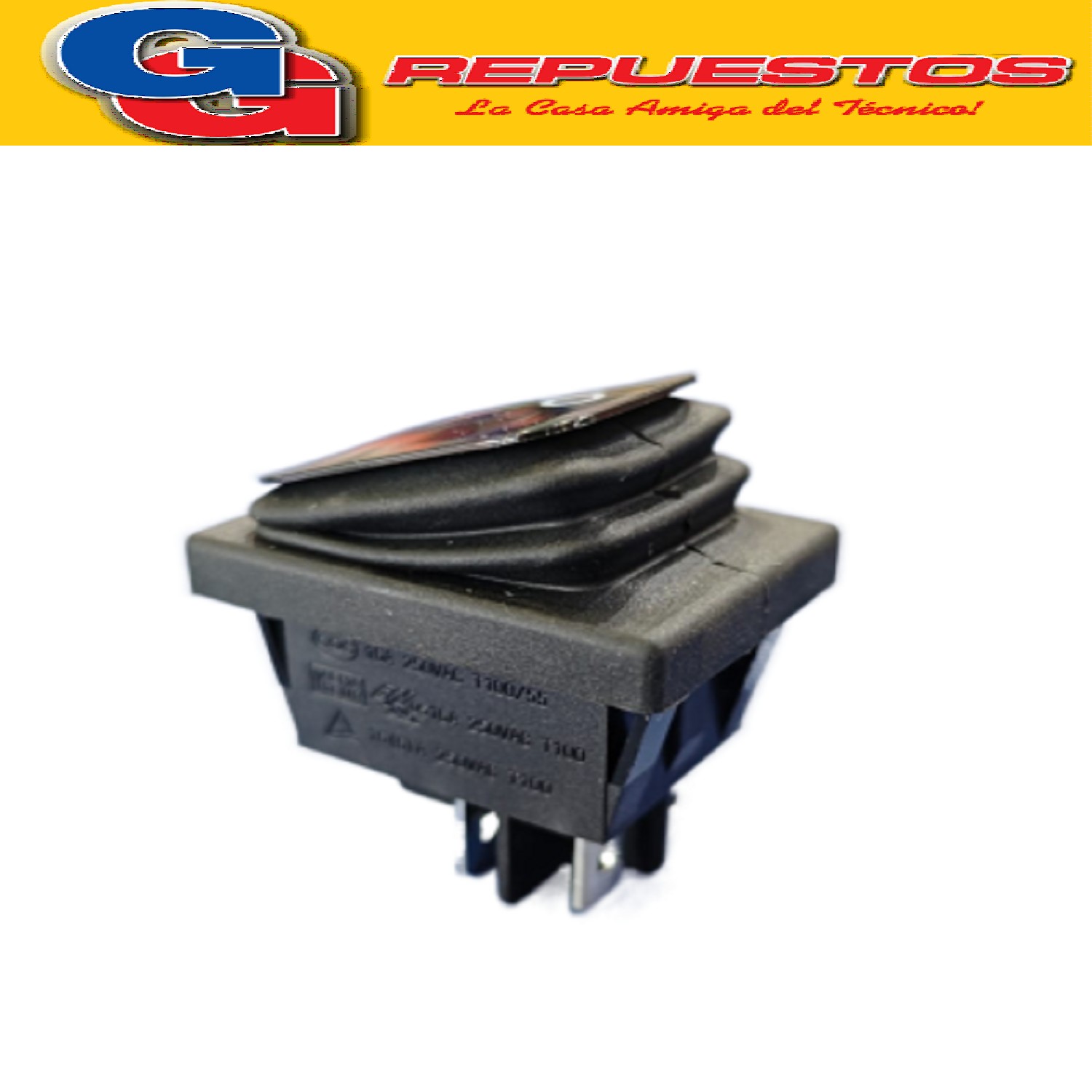 LLAVE ENCENDIDO TECLA INTERRUPTOR 16A BIPOLAR TERMINAL PALA  LILIANA PARA PANEL RADIANTE COMPATIBLE CON LOS MODELOS CPA2400 / CPA3200 ZZCP4789