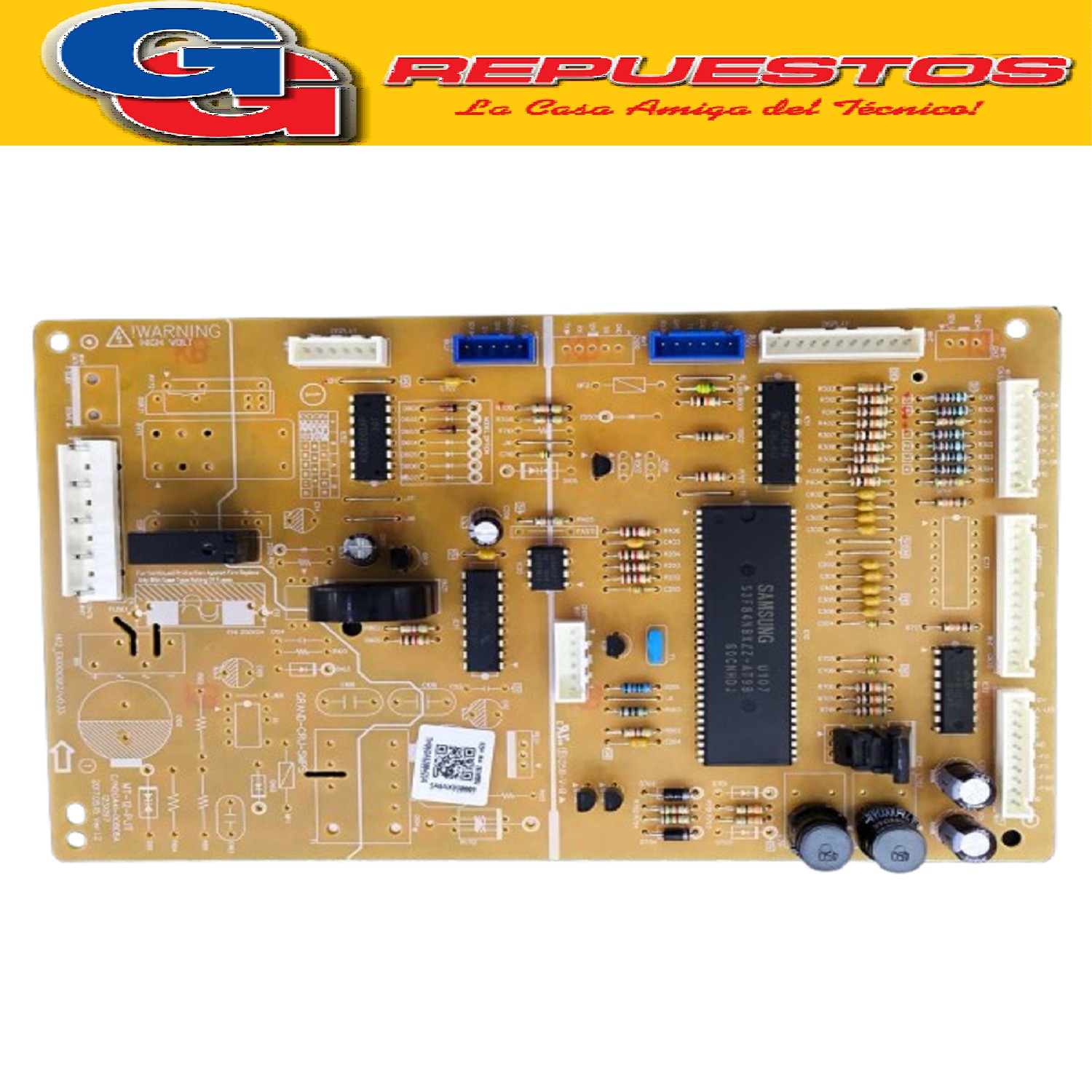 PLAQUETA PRINCIPAL GRANDE PARA HELADERA SAMSUNG RL4363SBABS  DA92-00425A (SAMSUNG) ASSY PCB MAIN 7-SEG BAROSA 197*123 12V RL4363SBABS/BG DIGITAL INVERTER 
(PLACA MAIN NO FROST HELADERA 432Ltrs ORIGINAL)