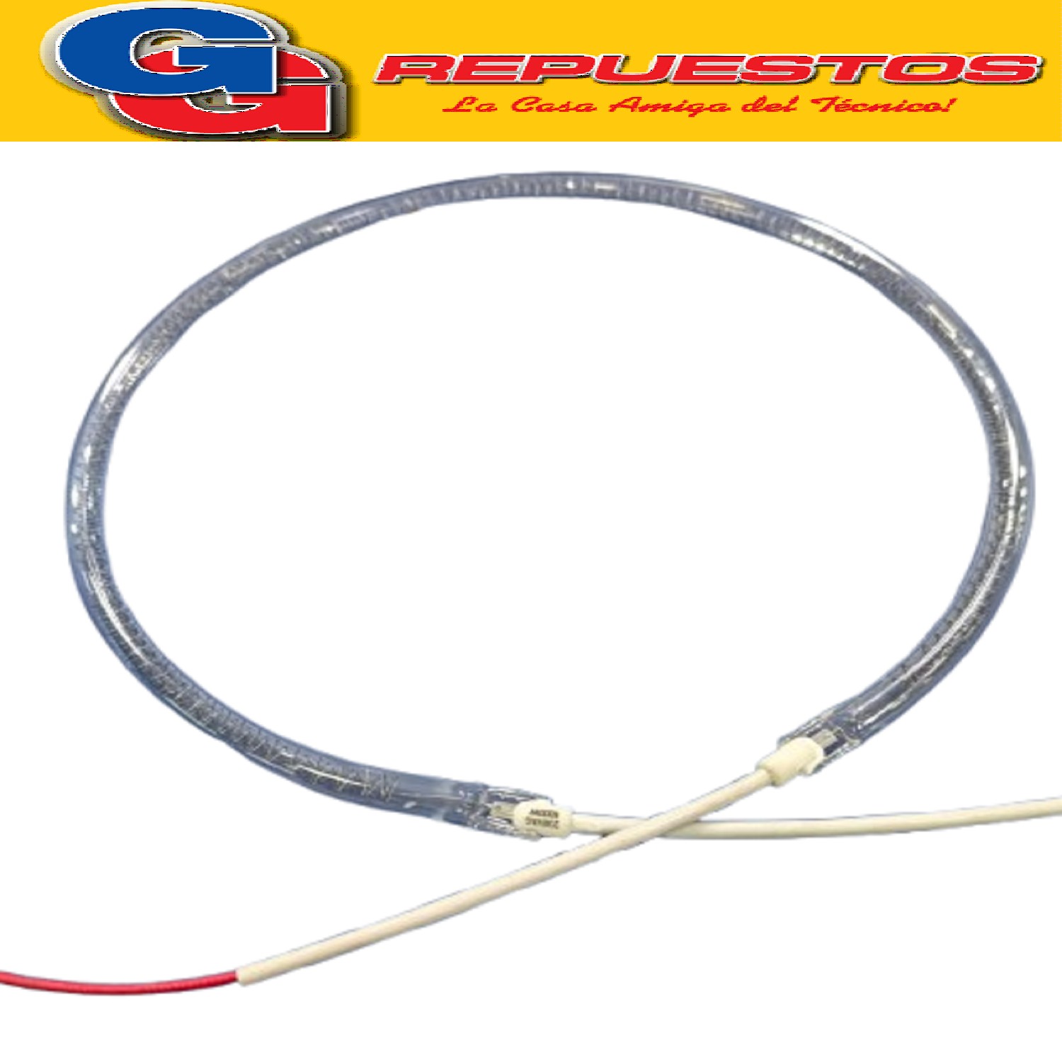 TUBO RESISTENCIA DE HALOGENO 250mm DIAMETRO TOTAL 1000W 10mm DIAMETRO DEL VIDRIO PARA ESTUFA CALEFACTOR HALOGENO DE PIE O TECHO LILIANA COMPATIBLE CON LOS MODELOS CHPIE2000 / CHTEC2000 ZZCH4156 RESISTENCIA INTERNA 10OHMS APROXIMADAMENTE 220v-230v
