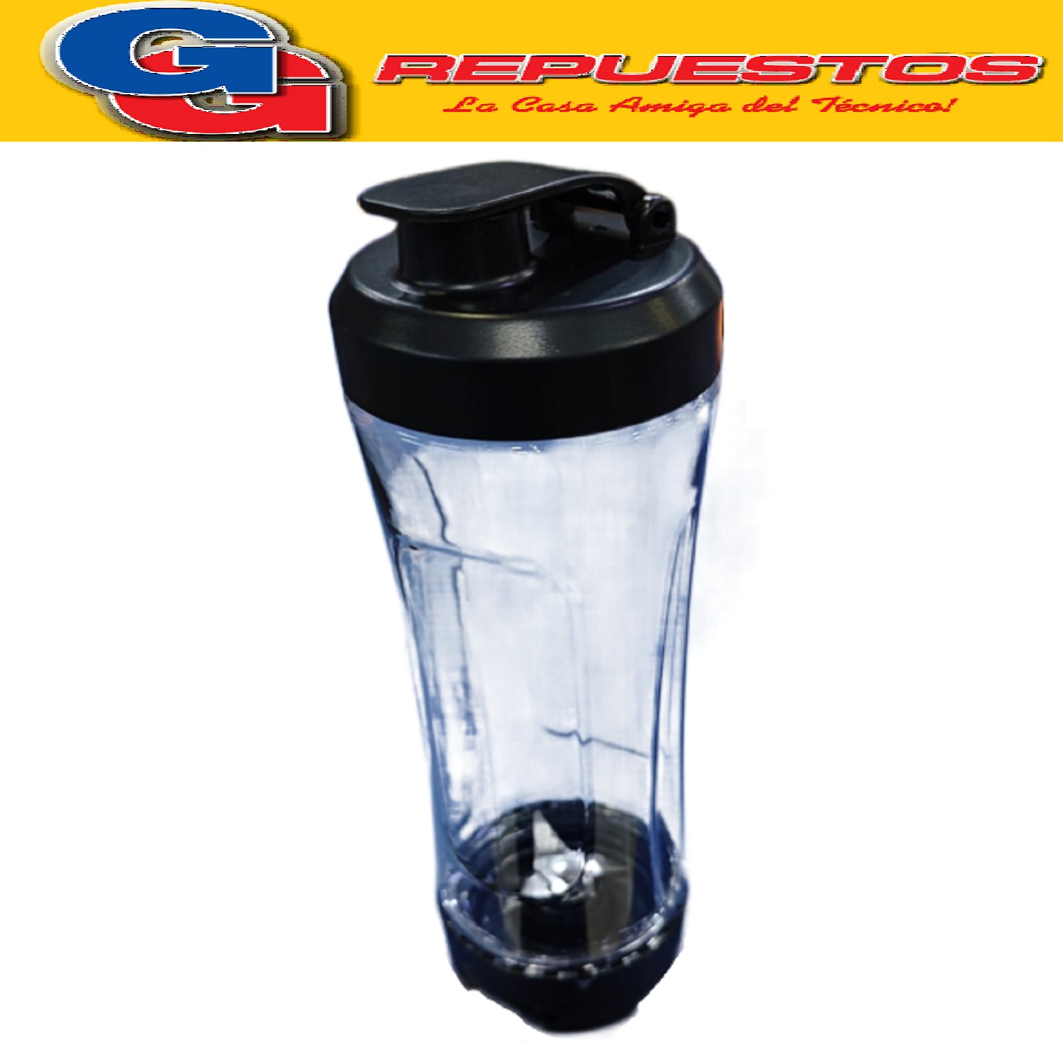VASO 600 ml PARA LICUADORA SPORTLIC LILIANA COMPATIBLE CON LOS MODELOS AL916 / AL116 BOTELLA, CUCHILLA CON CARDAN Y TAPA CON PICO ZZAL4173