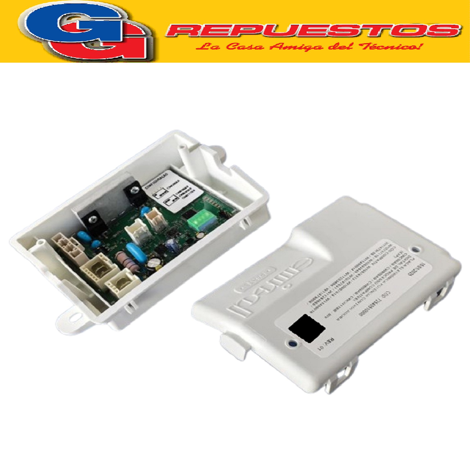 PLAQUETA DE POTENCIA LAVARROPAS ESLABON DE LUJO BRASIL VA01  EWH07ABDIM AQUA 1.5 ADAPTABLE 11449575 (WHIRLPOOL) PLACA DE POTENCIA CONJUNTO W10723050 (WHIRLPOOL) CARCAZA PLASTICA. EMICOL Made in Brasil (72640510000)
Adaptable a: CONJUNTO PCB AQUAMAN 152X Janil China
220V 60Hz H0100A240790079G4 7908250206162