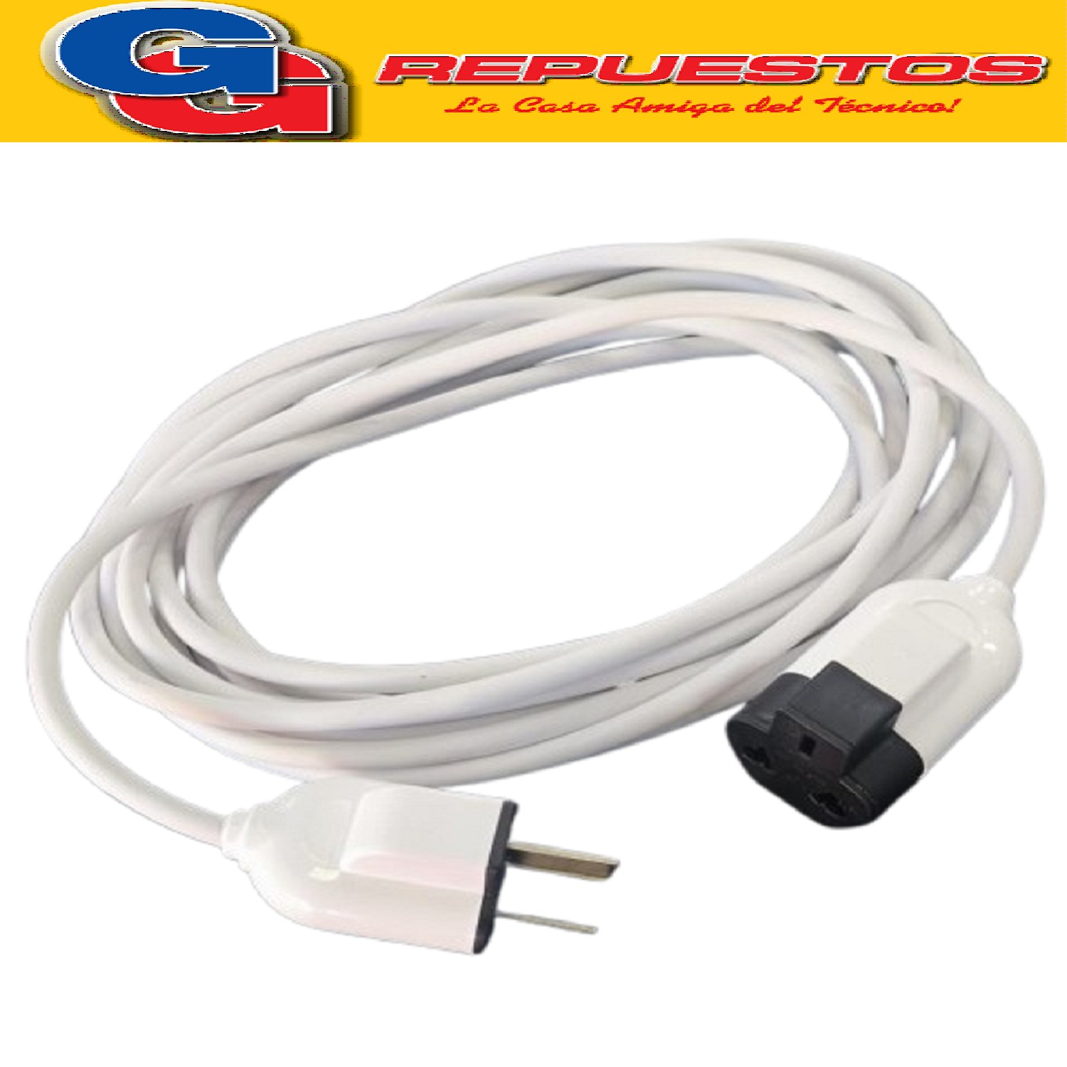 ALARGUE FICHA MACHO/HEMBRA CABLE REFORZADO DE 5 MTS