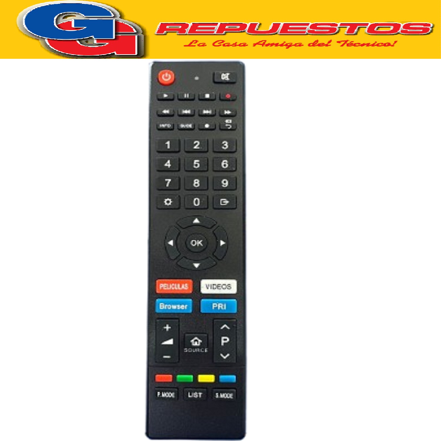 CONTROL REMOTO COMPATIBLE CON PHILCO-NOBLEX-RCA-ANN