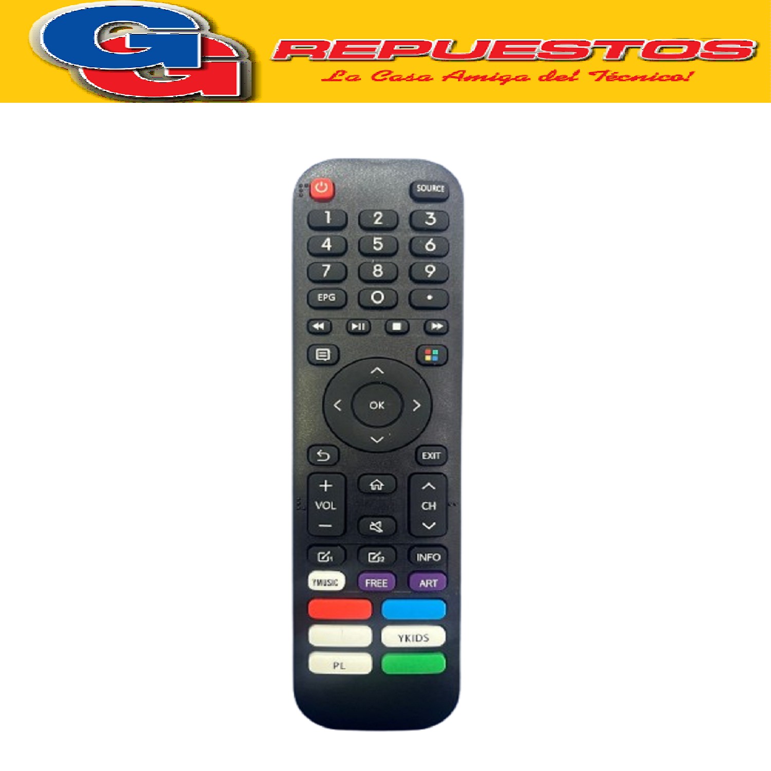 CONTROL REMOTO COMPATIBLE CON HISENSE-NOBLEX -SENSEI-PHILCO