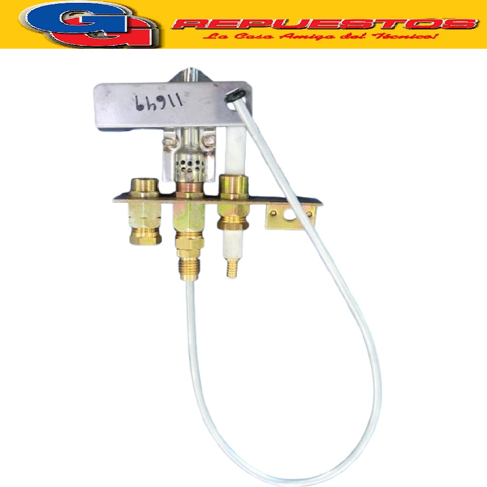 CABEZAL PILOTO ORBIS BOTONERA NUEVO 1 BUJIA GAS NATURAL LARG O DE CAÑO 30CM