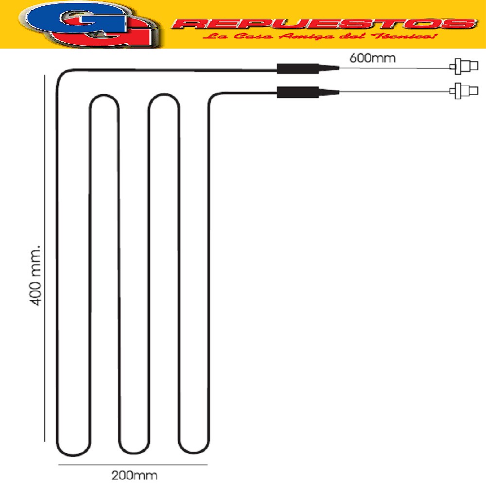 RESISTENCIA HELADERA ALUMINIO PLACA 20/02 MARSHALL