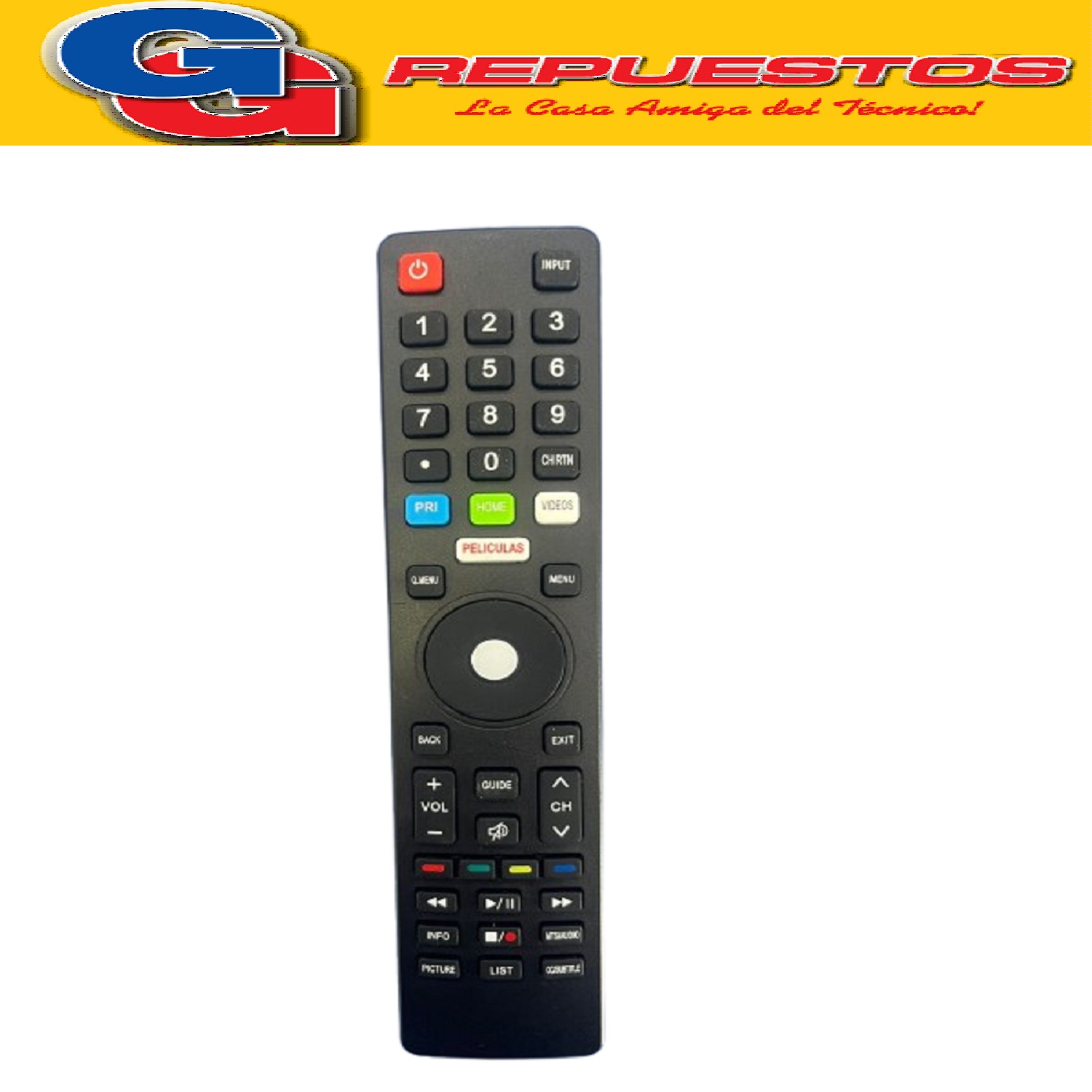 CONTROL REMOTO COMPATIBLE CON TOP HOUSE-TELEFUNQUEN-BGH