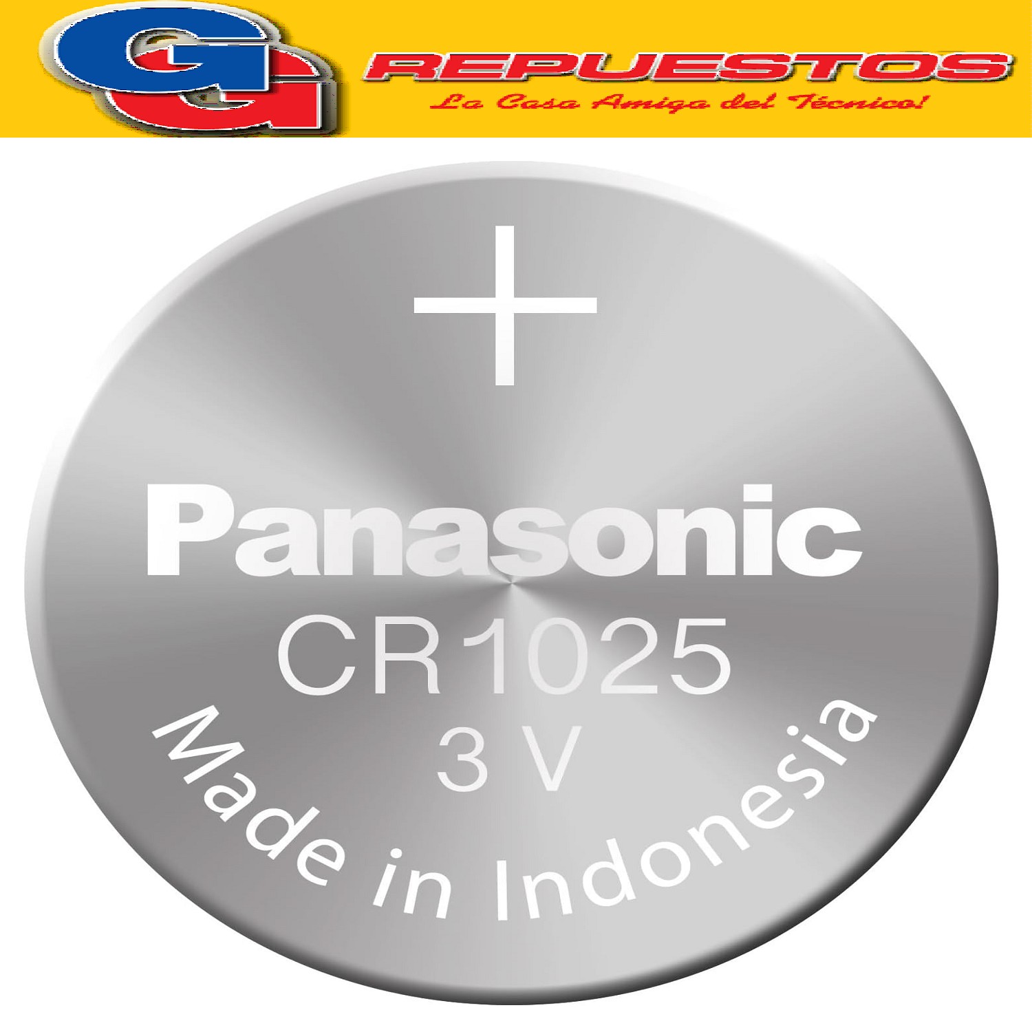 PILA CR1025 LITIO 3V PANASONIC