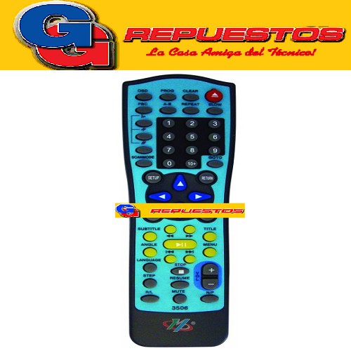 CONTROL REMOTO DVD COMPATIBLE CON ELTEC (3506)