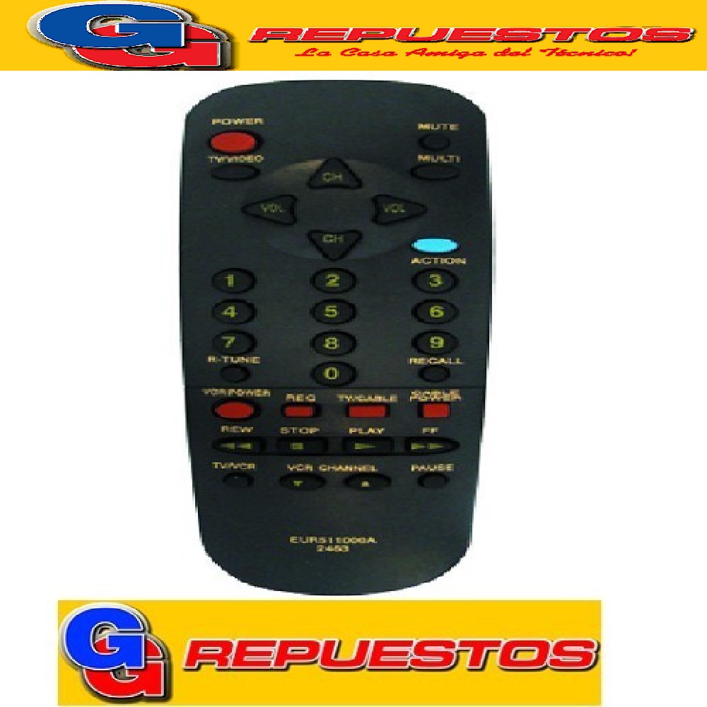 CONTROL REMOTO TV COMPATIBLE CON PANASONIC (2463)