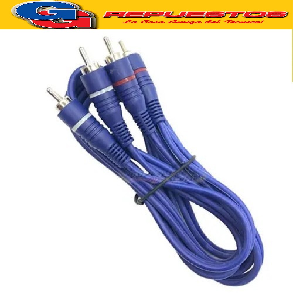 CABLE 2RCAX2RCA OXIGENO 7MTS PARA AUTO HX225-7