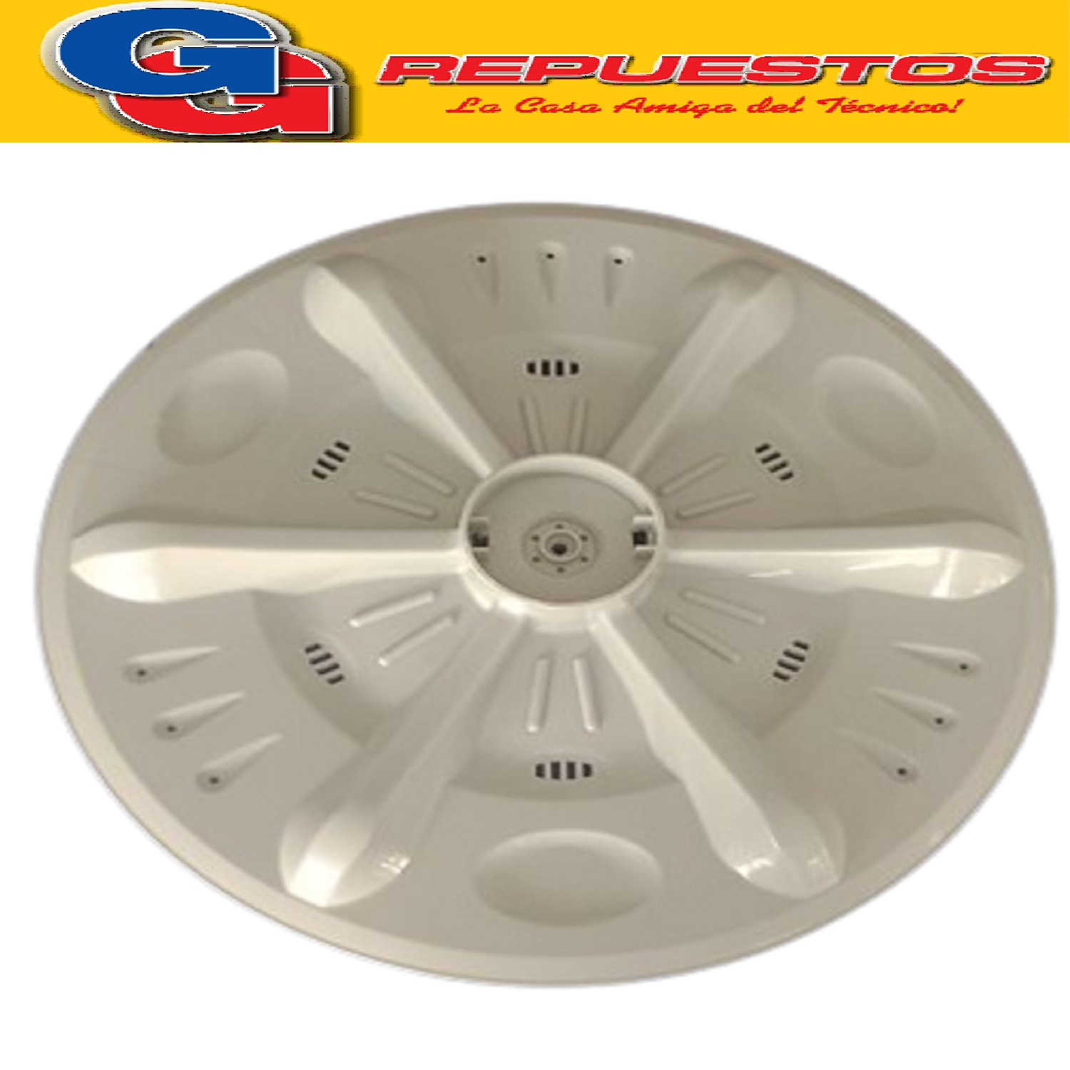 TURBINA AGITADOR PARA LAVARROPAS PEABODY SF135 Marca - Peabo dy Modelo - pel-sfb 135 diametro exterior 40.6 cm. Cod.Origen: PEABODY () Produttore: Lavarropas Importado por Carrefour