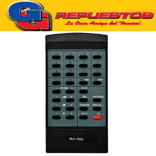 CONTROL REMOTO TV RC700 SANYO COSMOS (3103)