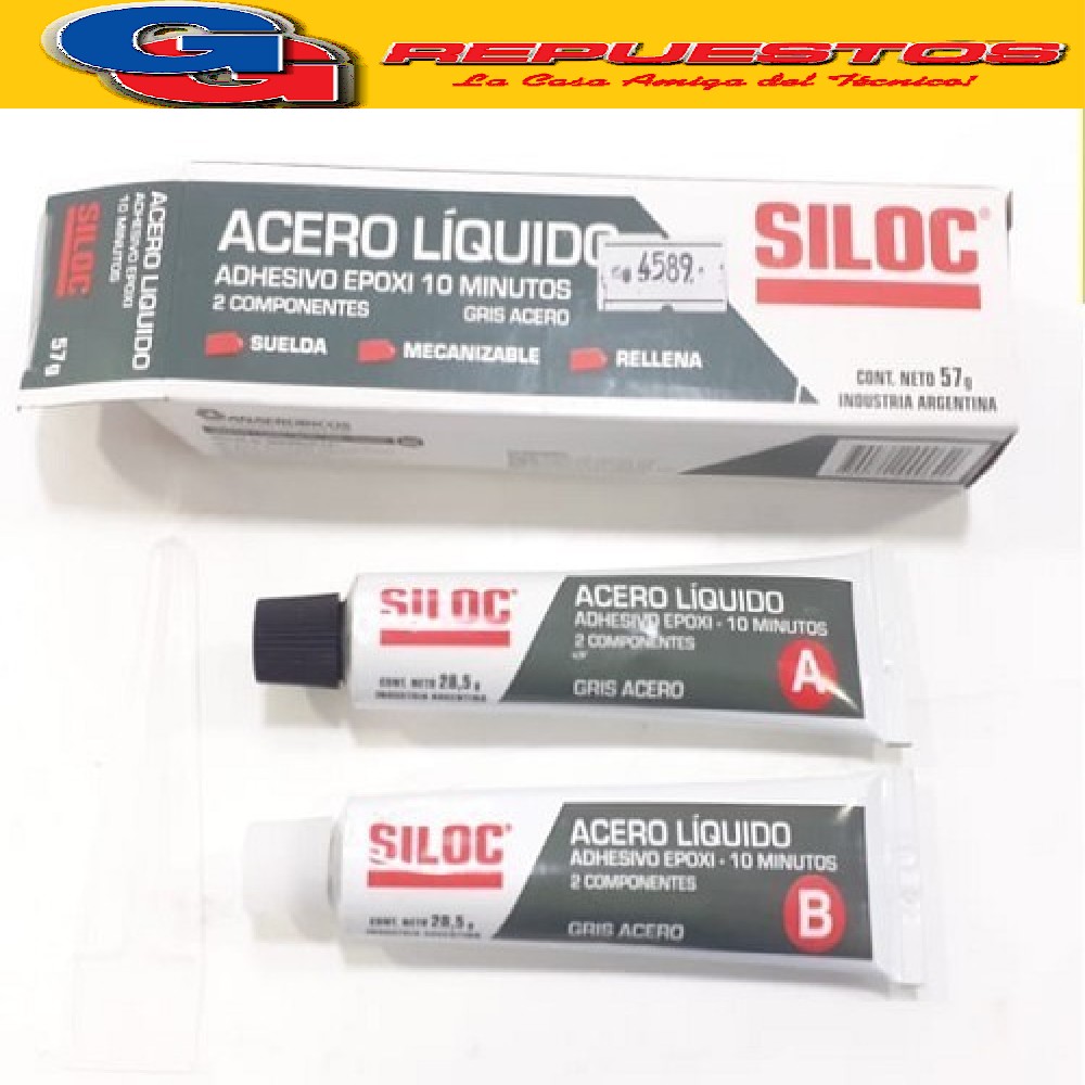 SILOC EPOXI ACERO LIQUIDO x 57 G