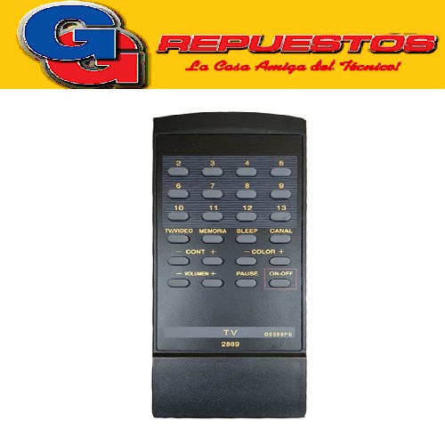 CONTROL REMOTO TV G0599PE PHILCO SHARP (2869) 13 CANALES