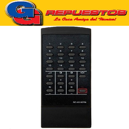 CONTROL REMOTO TV RC-X0187PA SHARP (2826) PHILCO 16 CANALES