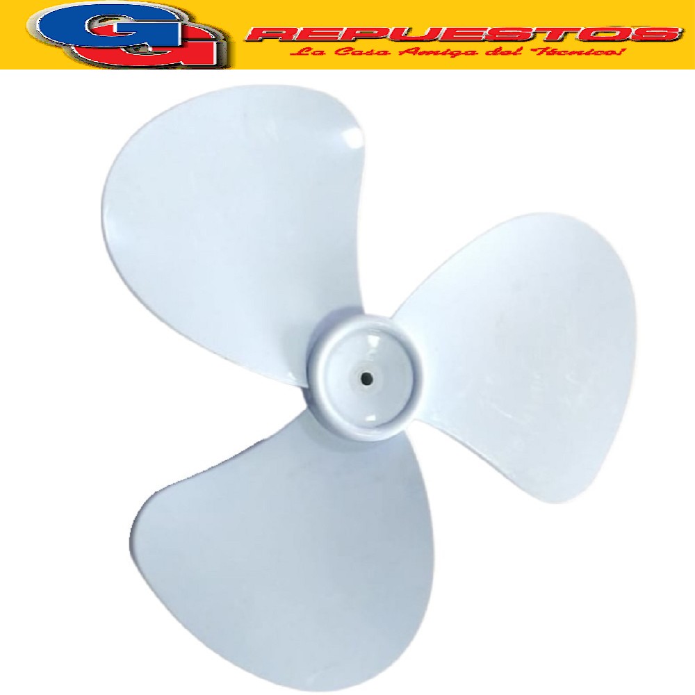 HELICE 14  EJE 8mm CON CHAVETA PLASTICA VENTILADOR CHINO COM PATIBLE CON ATMA MOD. VP8032E/8063E