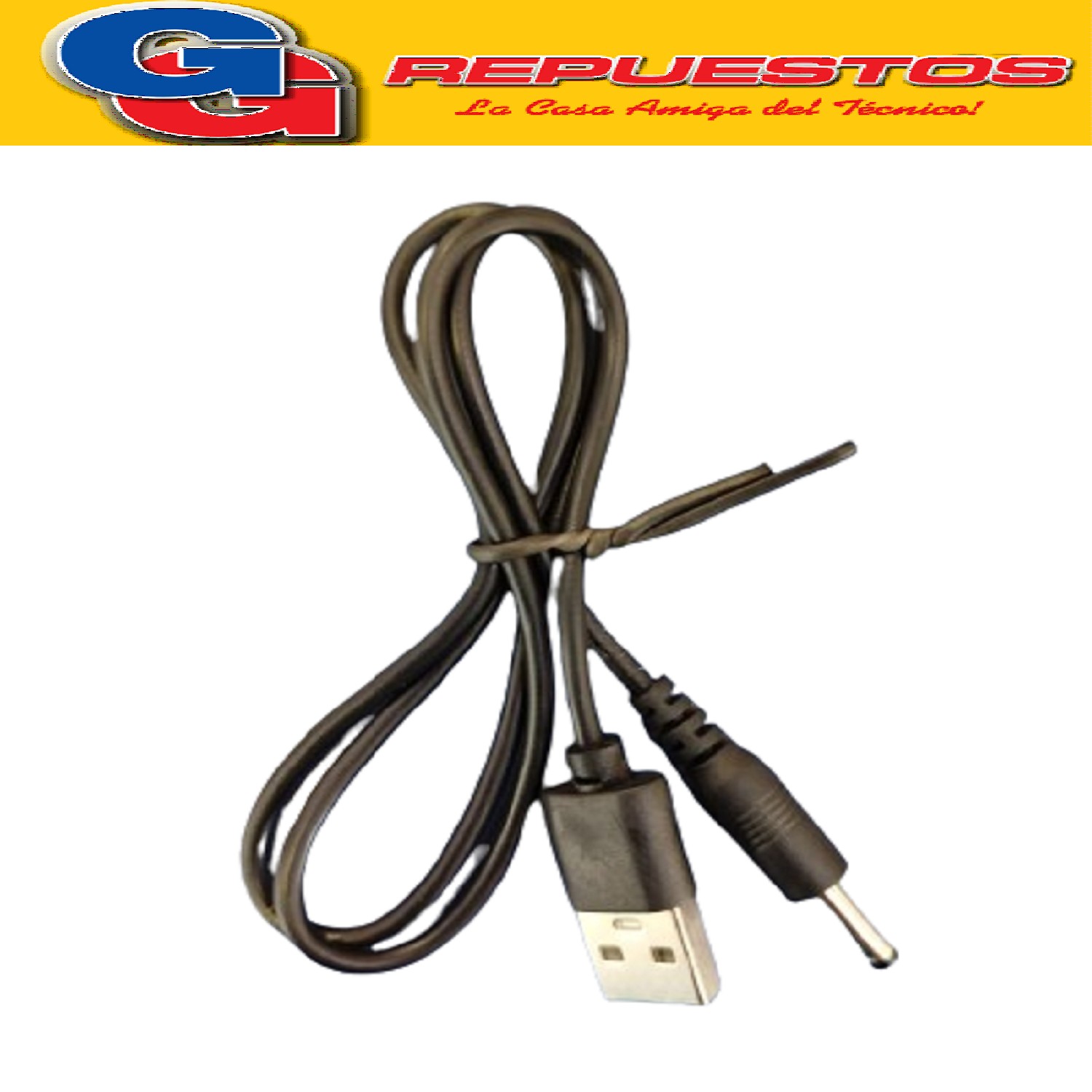 CABLE DC TABLET/EQUIPOS/ Y MAS FICHA MEDIANA (DIAM.3.3mm)