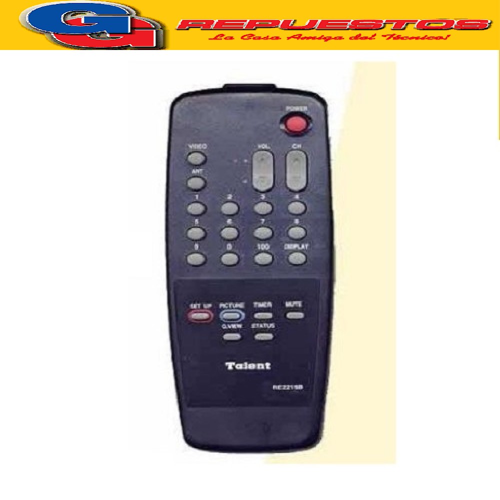 CONTROL REMOTO TV RE2215C AUDINAC TALENT (2983)