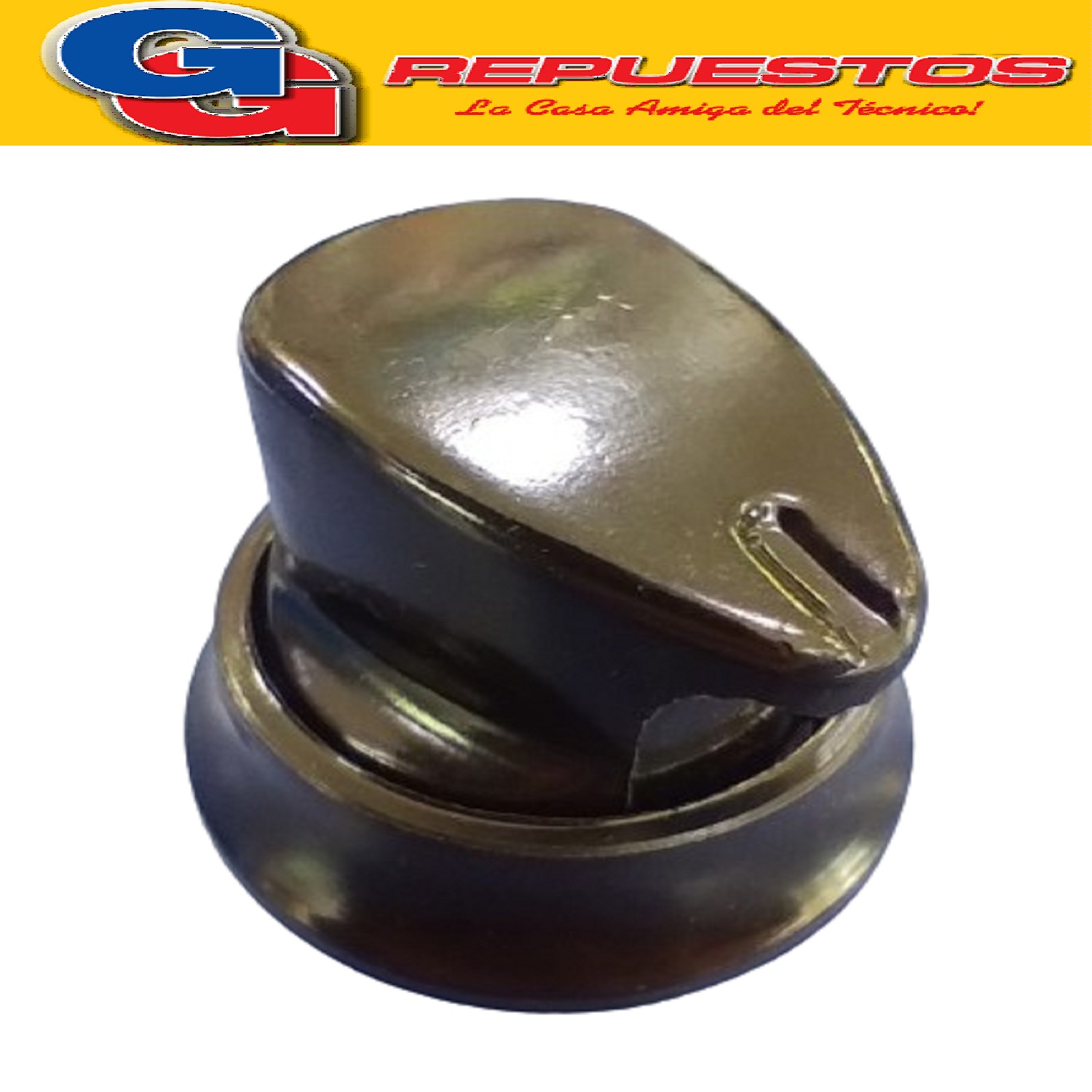 VOLANTE PERILLA COCINA ARISTON GOTA NEGRA Ø 8 MM  / PERILLA  CON ARO Y RESORTE / DIAMETRO DEL EJE 8 MM