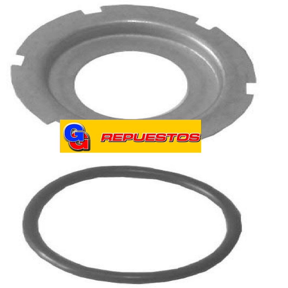 PISTA-ANILLO P/RODAM.TAPA CUBA WHIRLPOOL. TAPA O PISTA ACERO INOXIDABLE C/ O´RING ANILLO GOMA.