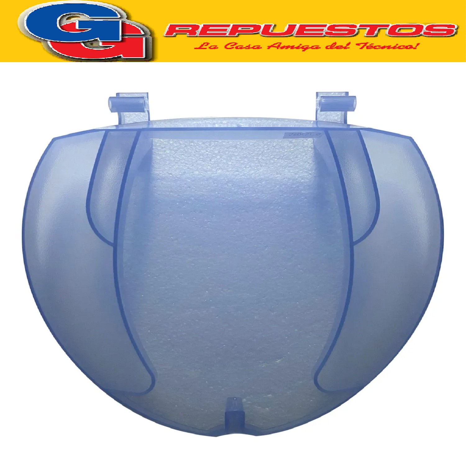 TAPA AZUL SECARROPAS KOHINOOR A-662 B-652 B-662 C-742  ORIGINAL 652/662/752 AZUL C755 - C742 L-600/700 A/B S600-A662- B662-COLUMBIA CELESTE TRASLUCIDA ORIGINAL). Note tecniche: Para cabezal blanco (cod.MCD 31-99B) o azul (cod.MCD 31-99) Cod.Origen: S1503 (AUTOSAL) Tapa Gris humo SUAVE p/L600B y L700C desde agost S1051 (AUTOSAL) mod. A-662 /Columbia S1051-4 (AUTOSAL)