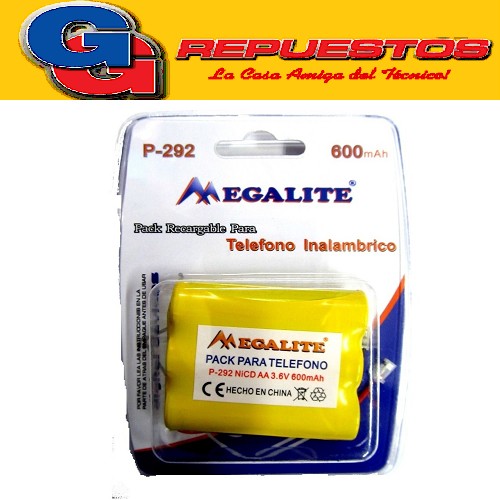 BATERIA PARA TELEFONO INALAMBRICO 3.6 V 600 mAh Ni-CD