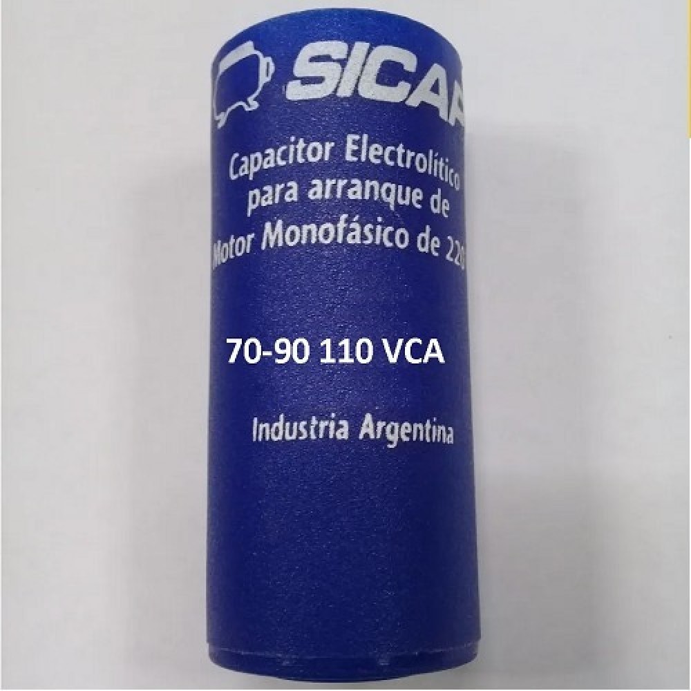 CAPACITOR ARRANQUE SICAP 70-90 110 VCA