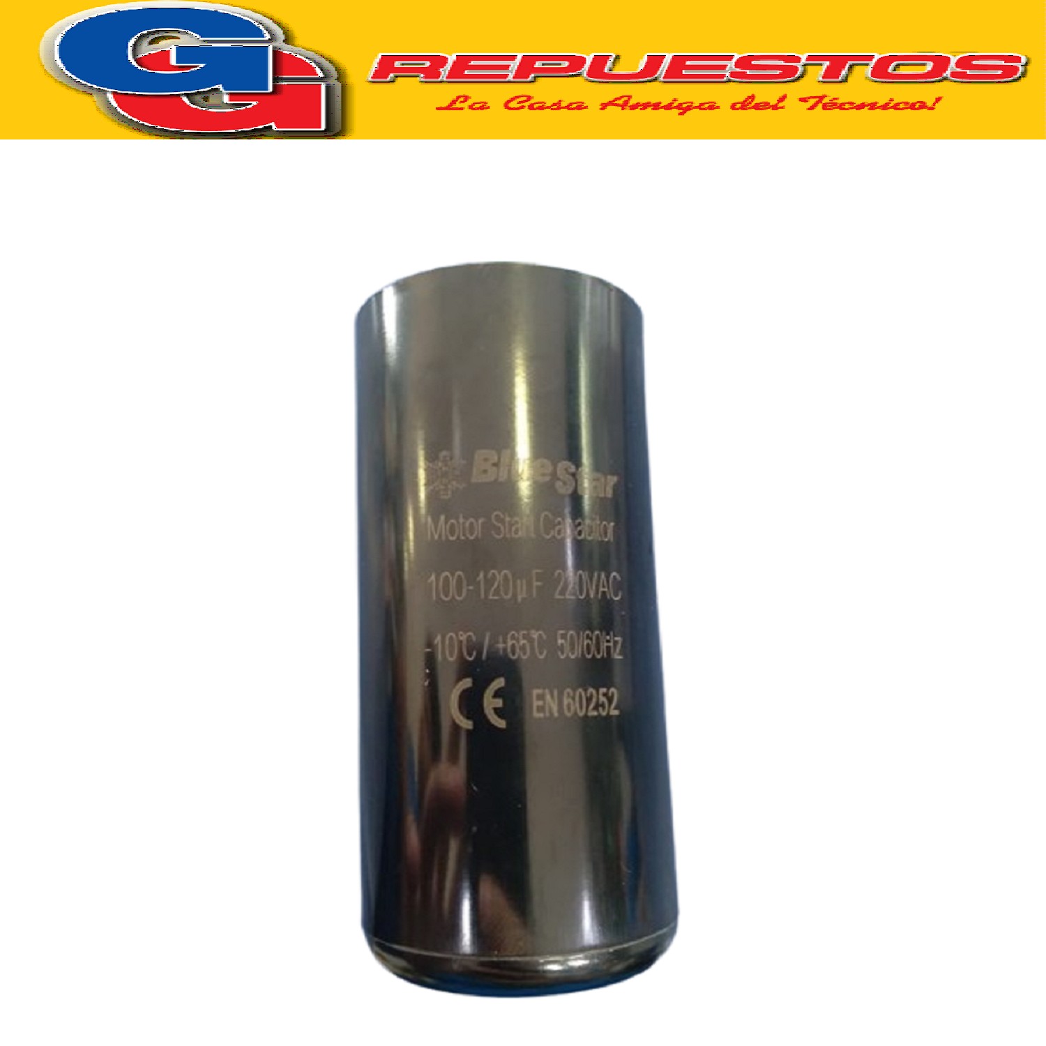 CAPACITOR ARRANQUE BLUESTAR 100-120 110 VCA