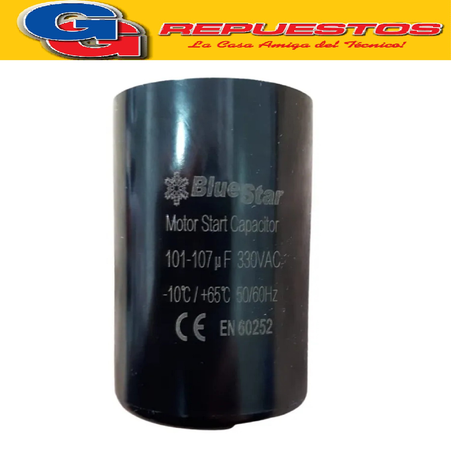 CAPACITOR ARRANQUE BLUESTAR 101-107 330 VCA