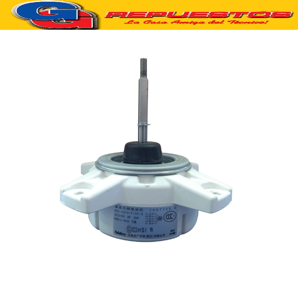 FORZADOR MOTOR CONDENSADOR AIRE ACONDICIONADO SPLIT  SIC-52FV-F130-3 DC310V 8P 30W 890 r/min 1457759 CON PG