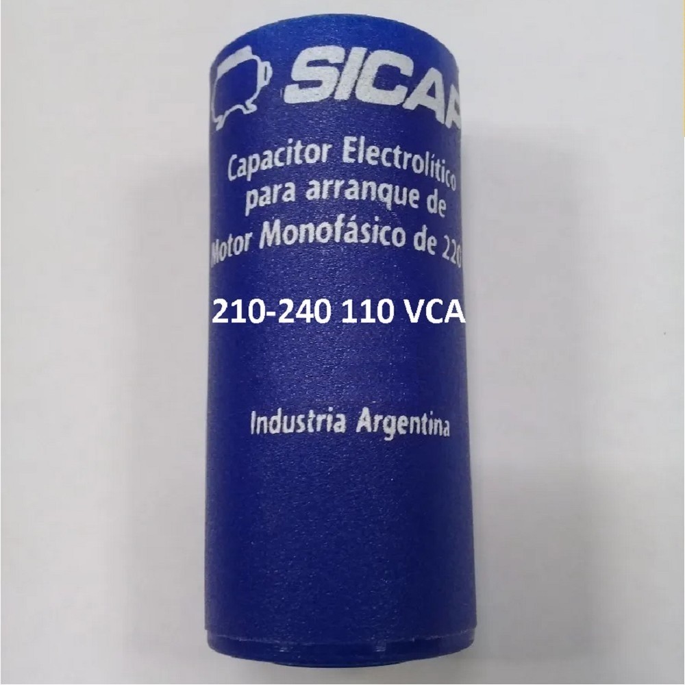 CAPACITOR ARRANQUE SICAP 210-240 110 VCA