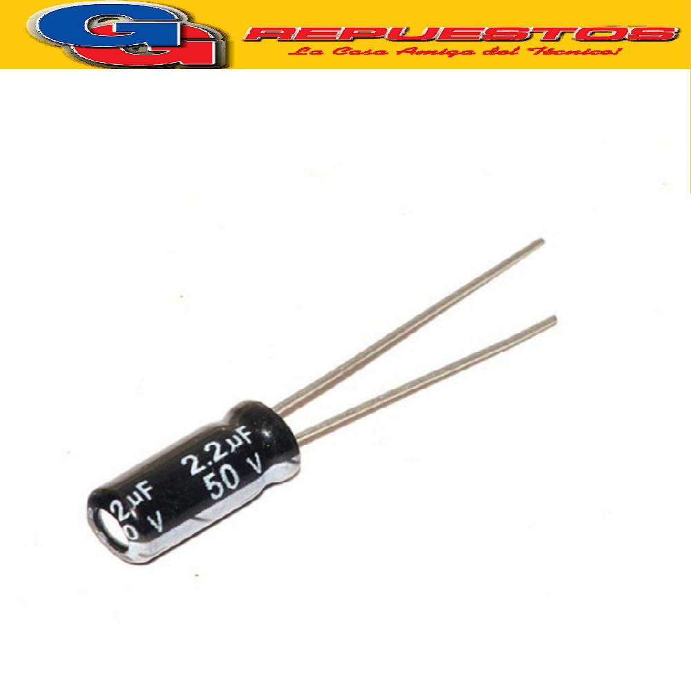 CAPACITOR ELECTROLITICO 2.2uFX50V MINI PATA LARGA