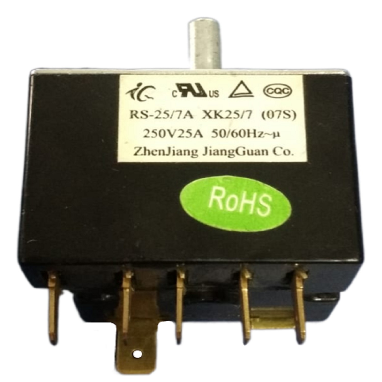 LLAVE SELECTORA ROTATIVA AIRE ACONDICIONADO 7 POSICIONES 6   CONTACTOS 25A 250V (RS-25/7A / XK25/7)  202301810001