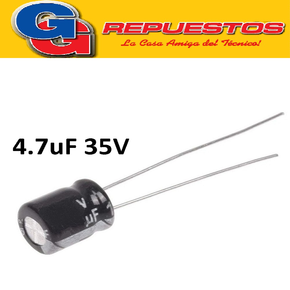 CAPACITOR ELECTROLITICO 4.7uFX35V MINI