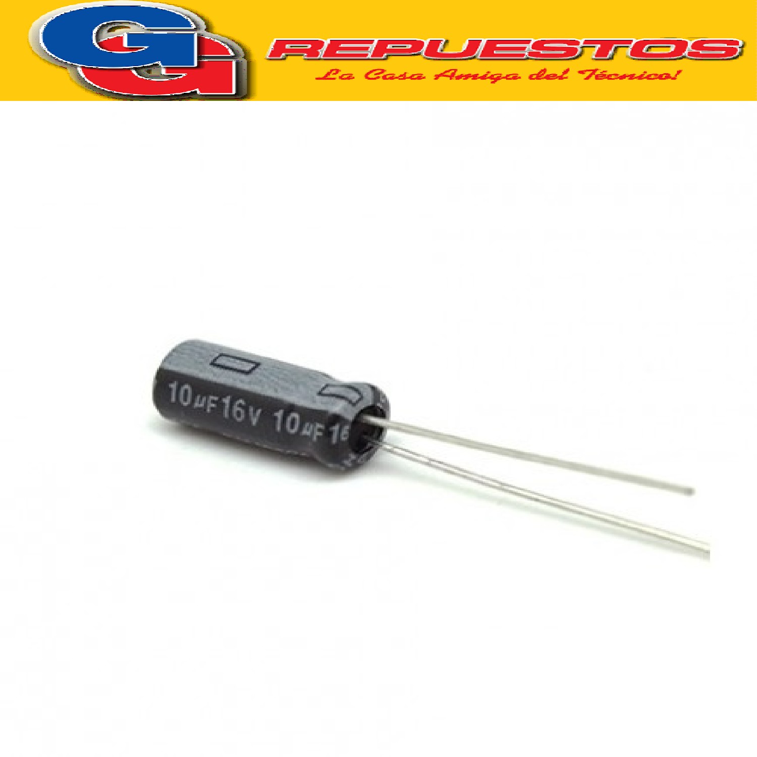 CAPACITOR ELECTROLITICO 10uFX16V MINI