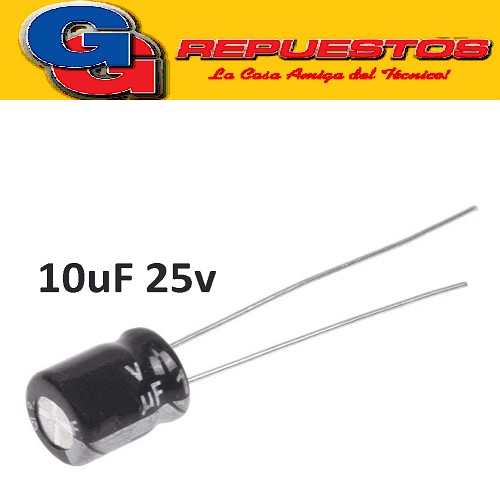 CAPACITOR ELECTROLITICO 10uFX25V MINI