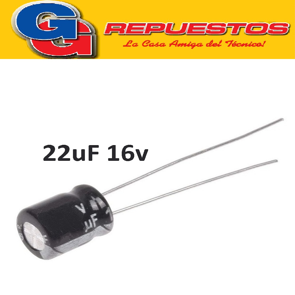 CAPACITOR ELECTROLITICO 22uFX16V MINI