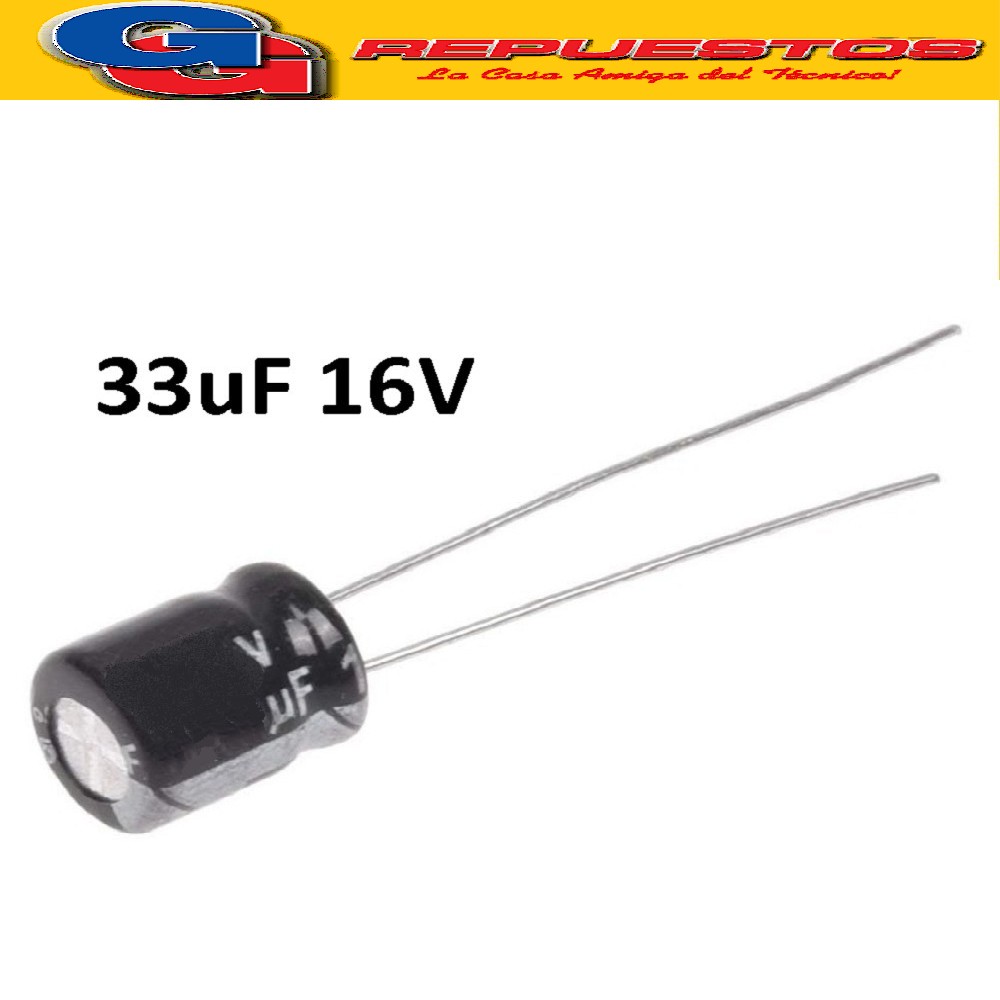 CAPACITOR ELECTROLITICO 33uFX16V MINI