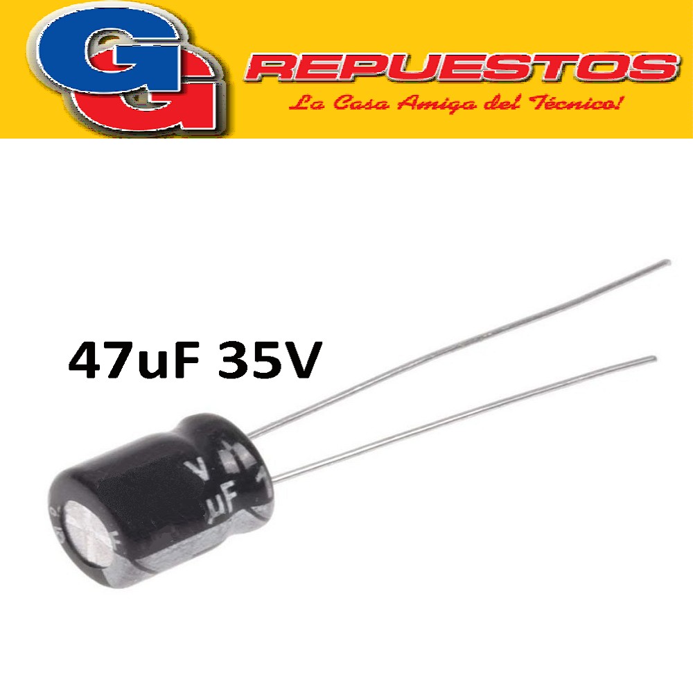 CAPACITOR ELECTROLITICO 47uFX35V MINI