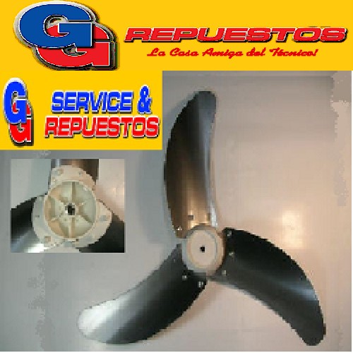 HELICE 17  EJE 8mm METAL CRIVEL (PALETA VENTILADOR) CHAVETA