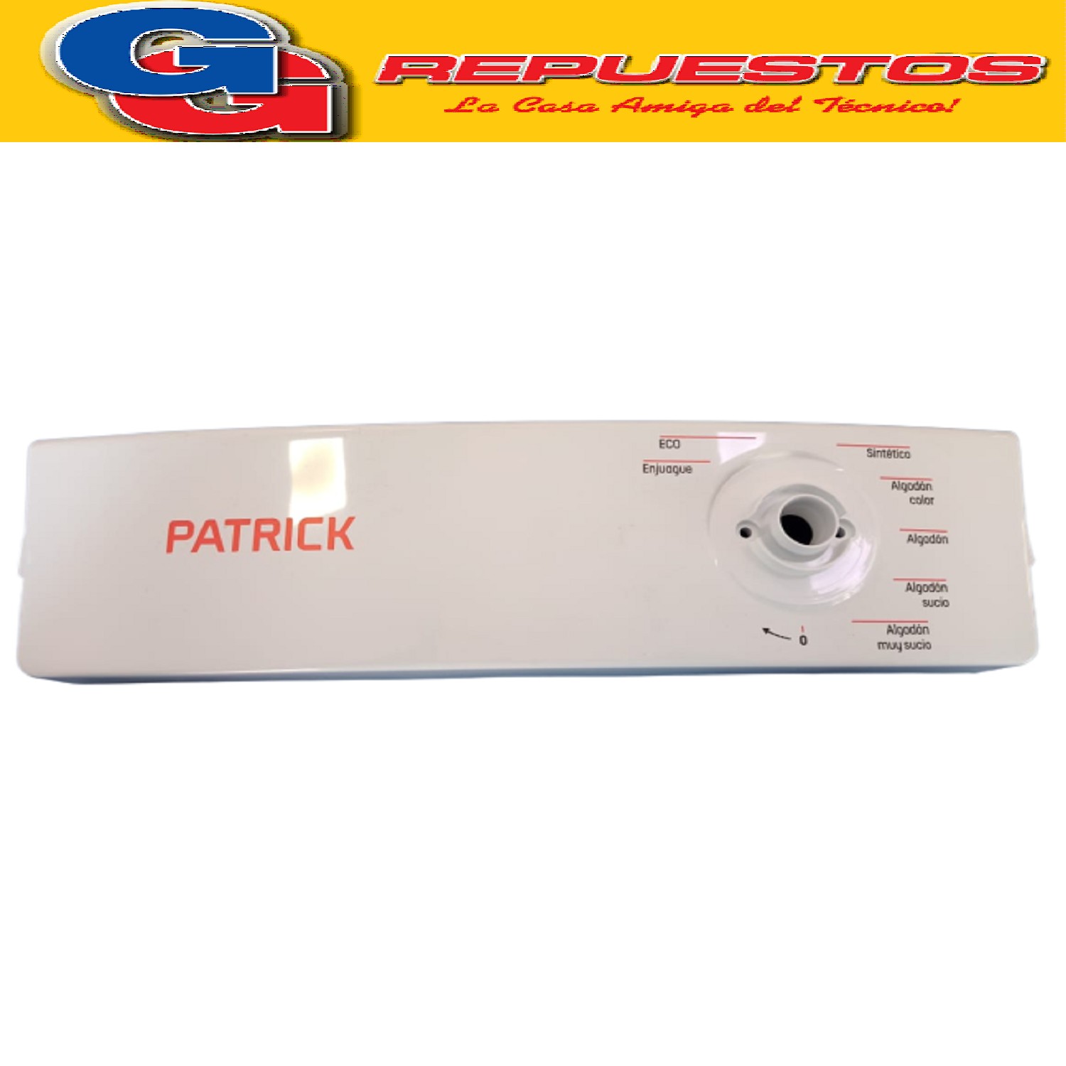 PANEL COMANDO PARA LAVARROPAS PATRICK 6KG  LTPK67SB ORIGINAL CARGA SUPERIOR 6KG Cod Origen: WW01L03005 