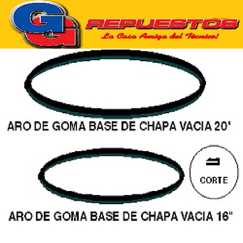 ARO GOMA BASE CHAPA VACIA VENTILADOR 20 