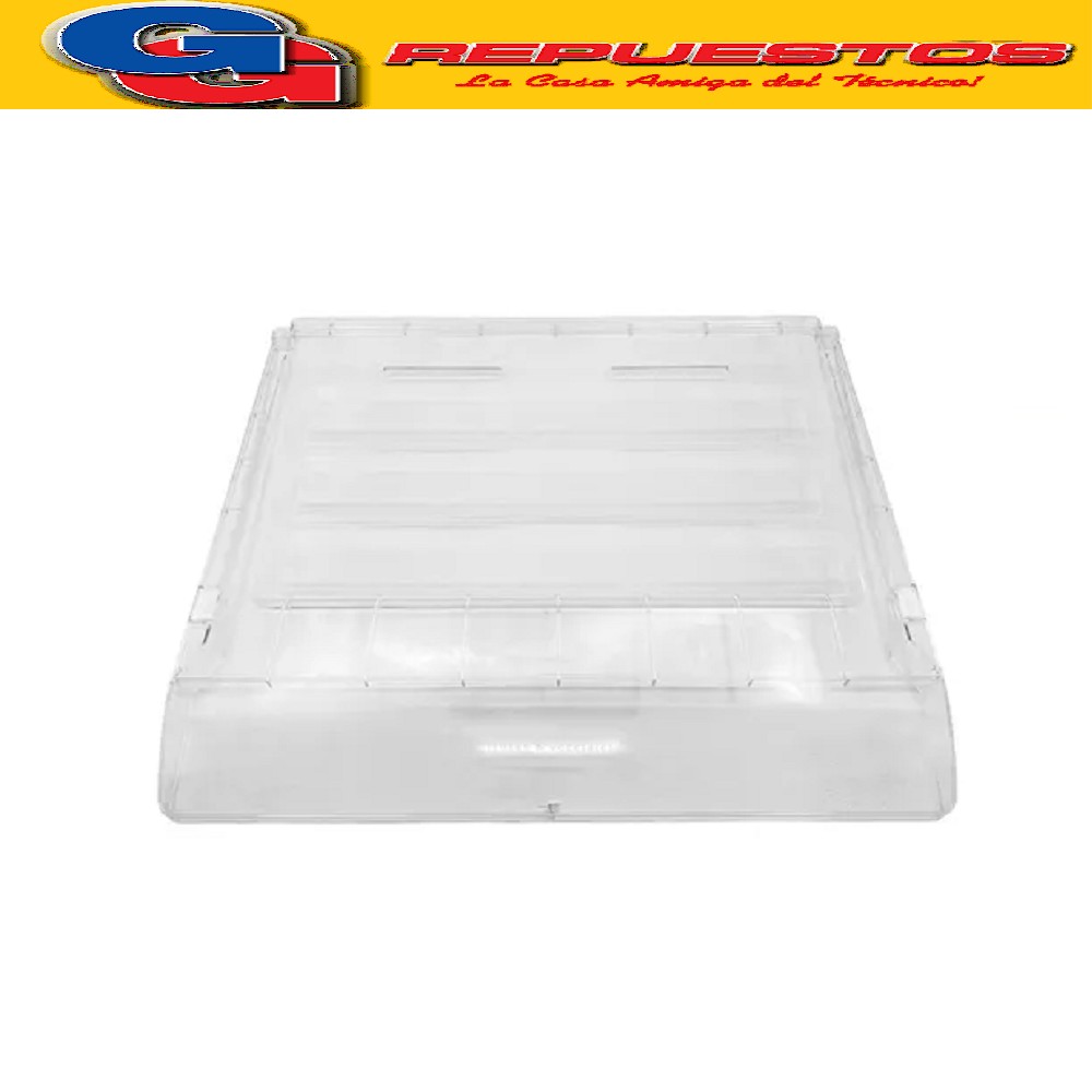 TAPA SOLA DE BANDEJON VERDURAS HELADERA GAFA  HGF387AF Dimensiones 520mm x 440mm
Cod.Origen:
2211428 (ELECTROLUX-GAFA) BANDEJA CRISPER VERD B00023 TF60 ST