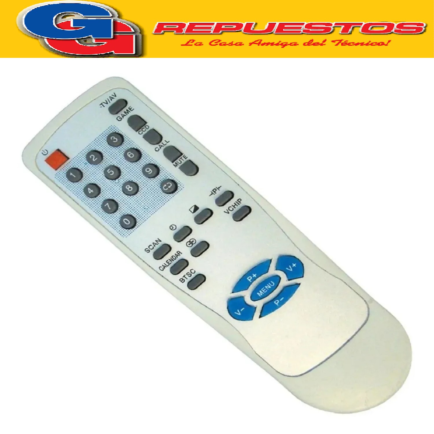 CONTROL REMOTO TV TONOMAC AC2006 2666 109URC