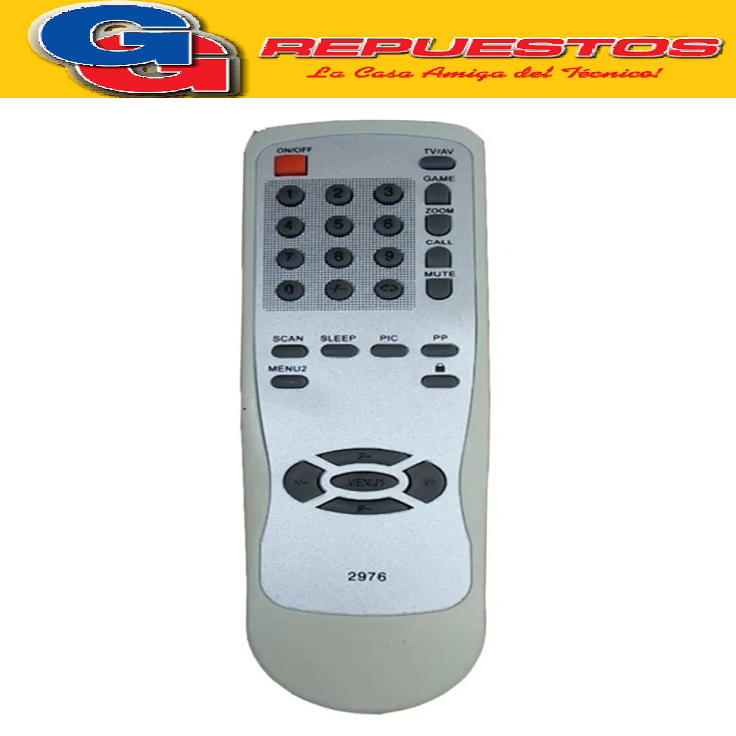 CONTROL REMOTO COMPATIBLE CON TONOMAC R4976 AC2006 TOP1 2976