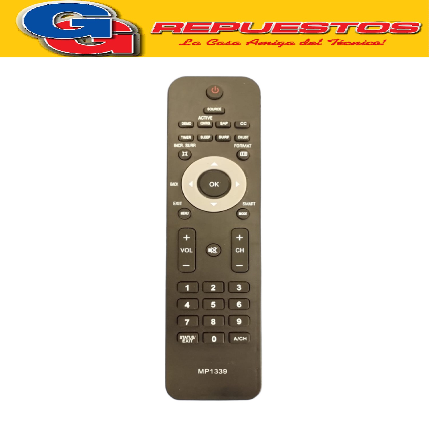 CONTROL REMOTO LCD PHILIPS MP1339 3539 R6539