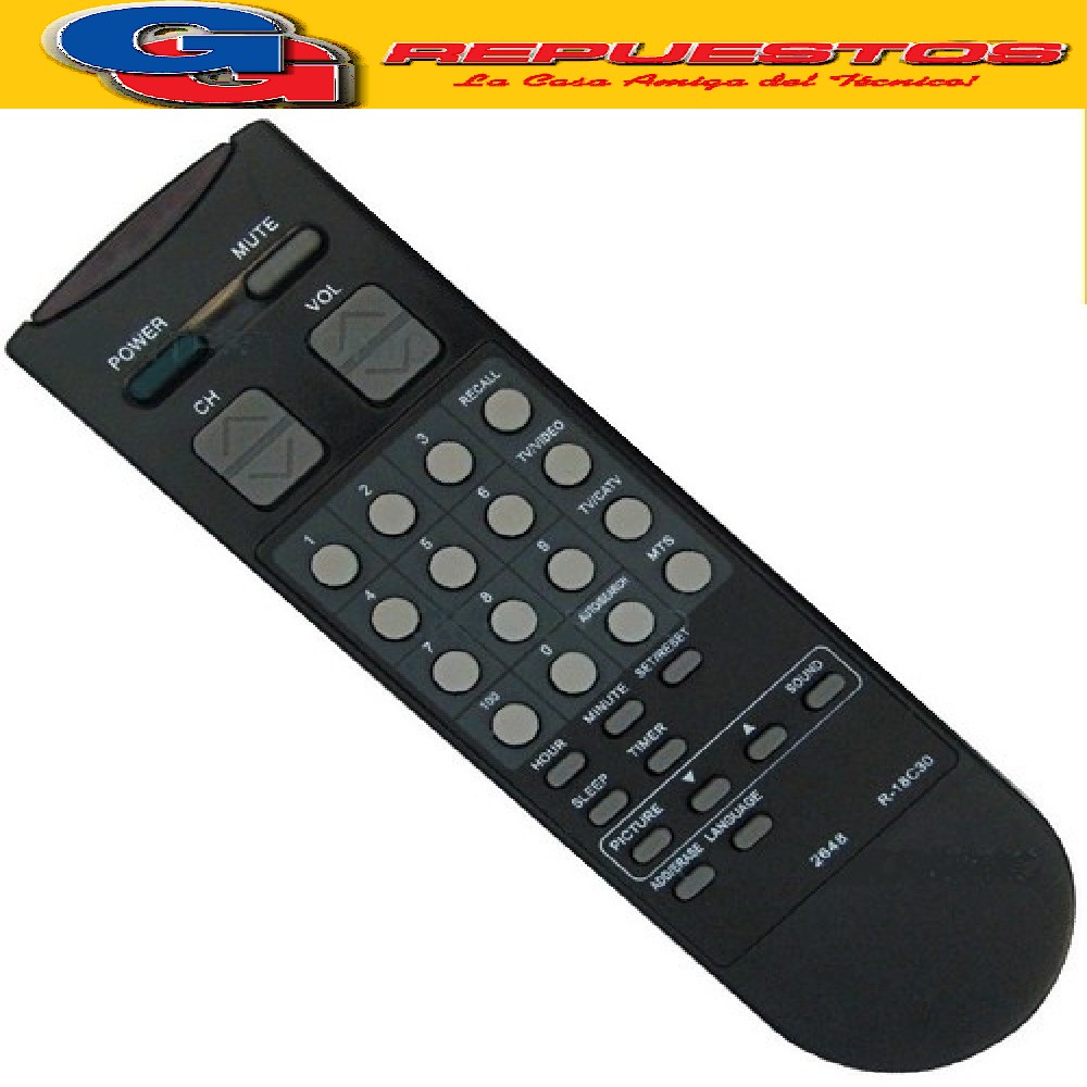 CONTROL REMOTO TV PHILCO RC18147 2648